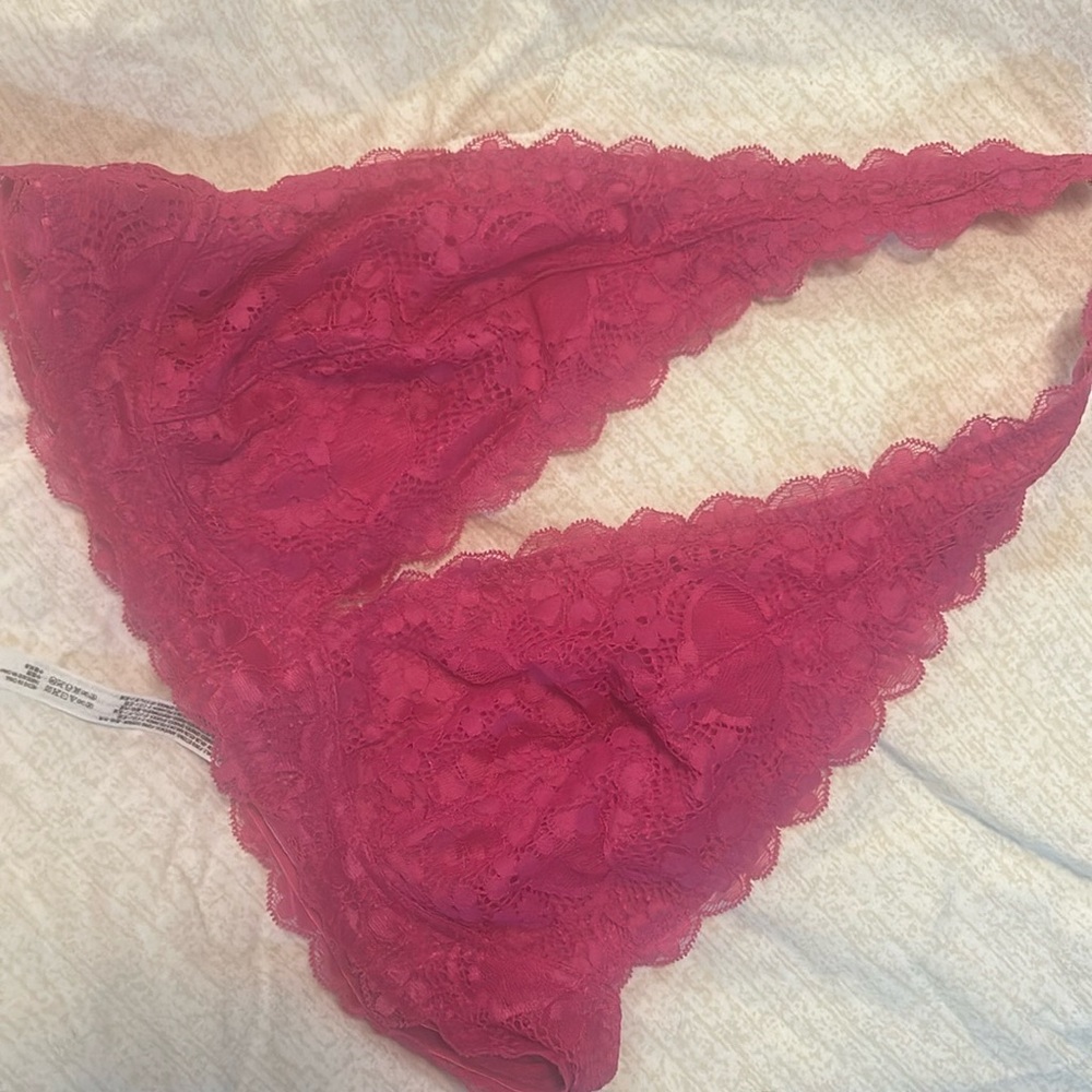 Free People Lace Halter Bralette
